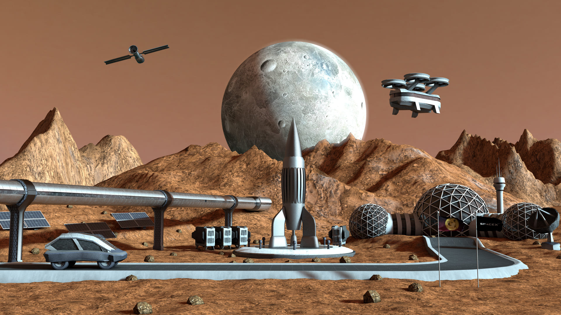Rendu 3D projet Mars